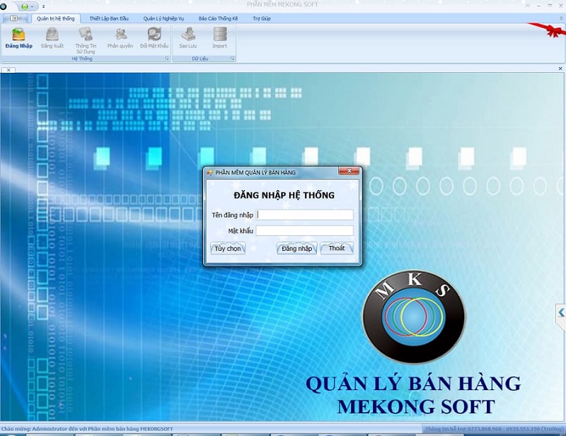 phần mềm quản lý Mekong Soft