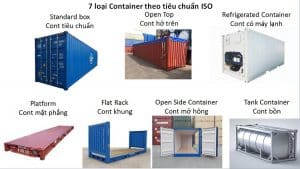 các loại container đường biển