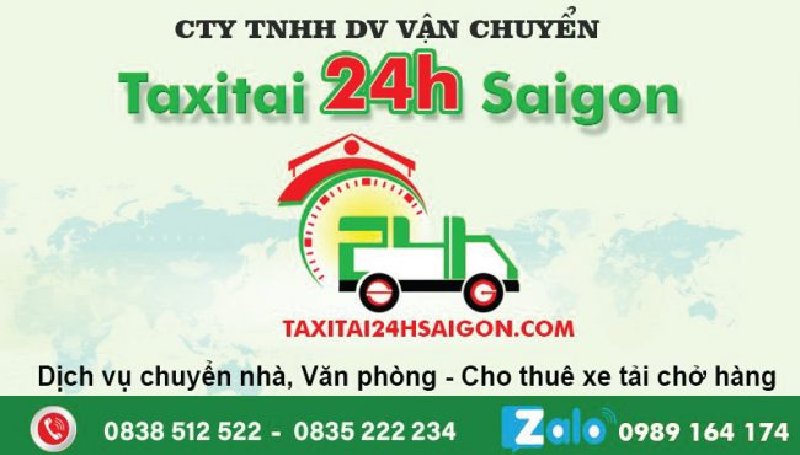 Taxi tải 24h – Chuyển nhà huyện Nhà Bè