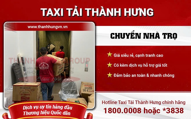 Dịch vụ chuyển nhà trọ Taxi Tải Thành Hưng